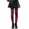 Rubies Red Skulls Zombie Tights 2 Rubies Red Skulls Zombie Tights