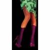 Rubies Costume Leggings Neon Orange Tattered Fishnet Leggings