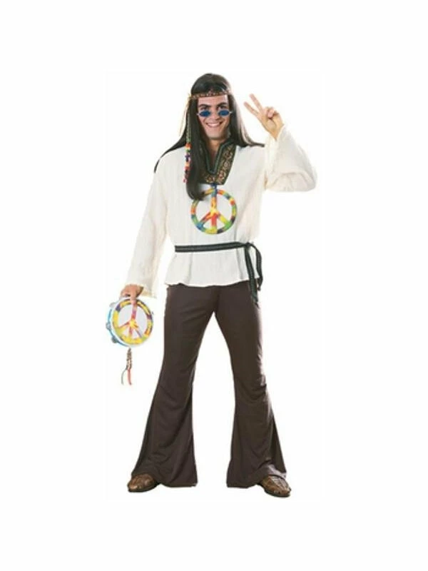 Rubies Adult Earth Tone Hippie Costume 3 Rubies Adult Earth Tone Hippie Costume