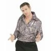 Charades Adult Purple Disco Shirt Men's Costumes