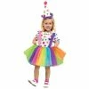 Fun World Childs Cute Little Clown Dress Kids Costumes 1 Fun World Childs Cute Little Clown Dress Kids Costumes