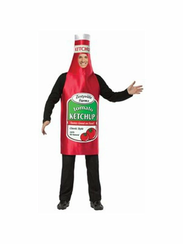 Rasta Imposta Adult Zestyville Ketchup Bottle Costume 3 Rasta Imposta Adult Zestyville Ketchup Bottle Costume