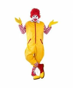 Exclusive Adult Ronald McDonald Style Clown Costume