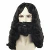 Lacey Wigs Men's Quality Black Biblical Jesus Style Wig And Beard