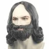 Lacey Wigs Men's Grey Biblical Wig And Beard Set