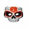 H.M. Smallwares Day Of Dead Mask W/Glitter Black Eyes