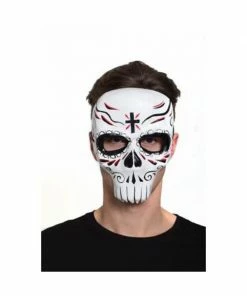 H.M. Smallwares Day Of Dead 3/4 Face Mask Masks