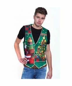 H.M. Smallwares Adult Costumes Guy's Ugly Christmas Vest