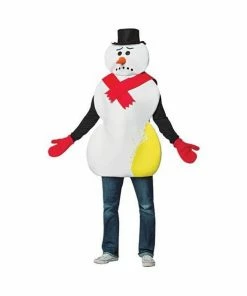 Rasta Imposta Adult Costumes Adult Yellow Snowman Costume