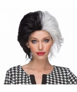 Westbay Wigs Black & White Wicked Wig