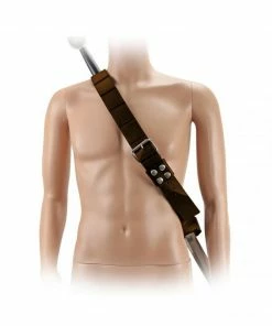 Neptune Trading Inc. Brown Leather Holster Belt Costume Accessory