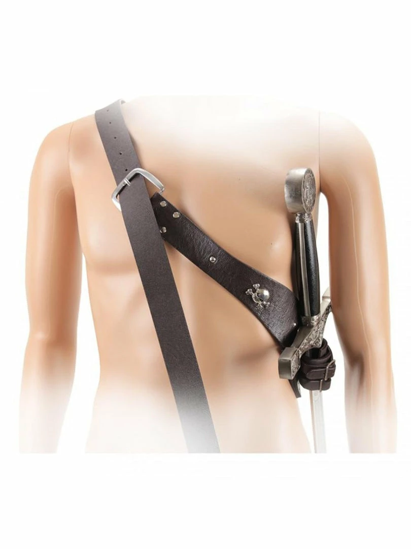 Neptune Trading Inc. Accessory Kits Brown Pirate Sheath Belt With Skulls 3 Neptune Trading Inc. Accessory Kits Brown Pirate Sheath Belt With Skulls