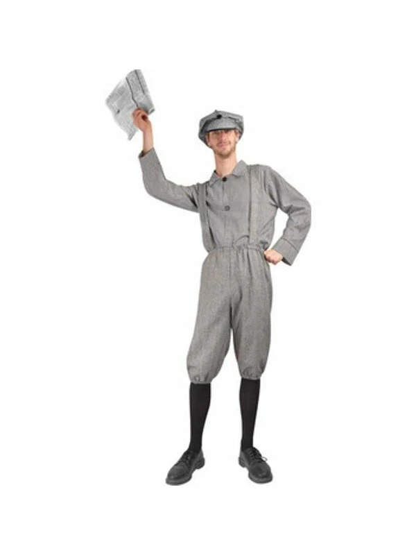 Exclusive Adult Costumes Adult Old Fashion News Boy Costume 3 Exclusive Adult Costumes Adult Old Fashion News Boy Costume