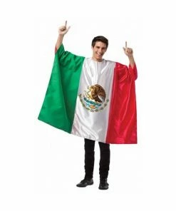 Rasta Imposta Adult Mexico Flag Tunic Costume