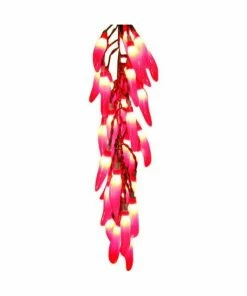 Kurt Adler Red Chili Pepper Cluster String Lights Set Decor