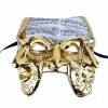 Bauer Pacific Imports Gold Venetian Triple Face Mask Masks