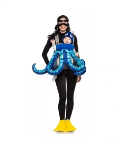 Seeing Red SCUBA Diver And Octopus Mommy & Me Costume