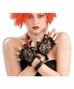 Forum Novelties Inc. Black Lace Fingerless Gloves