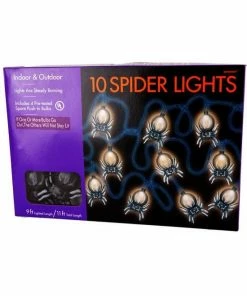 Amscan Black Spider String Lights 14FT