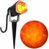 Sunstar Orange & Yellow Outdoor Spot Light-Kaleidoscope Halloween Decoration