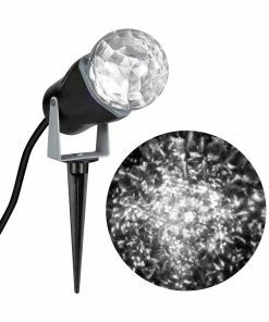 Sunstar White Outdoor Spot Light-Kaleidoscope Halloween Decoration