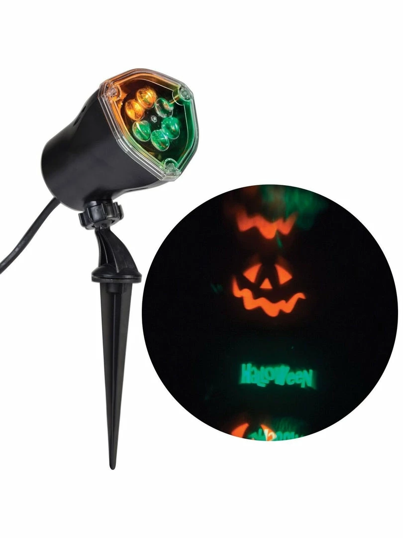 Sunstar Orange & Green Spinning Lightshow Projection "Happy Halloween" Halloween Decoration 3 Sunstar Orange & Green Spinning Lightshow Projection "Happy Halloween" Halloween Decoration