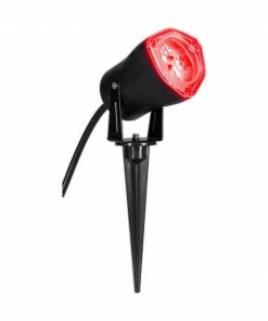 Sunstar Red Outdoor LED Strobing Spot Light W/Switch