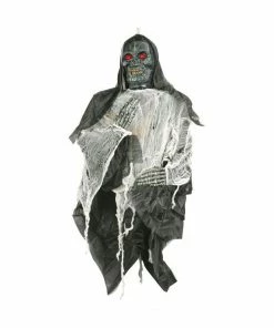 Fitco Hanging Screaming Skull Halloween Prop Decor