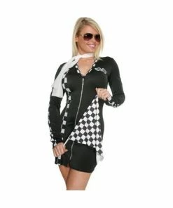 Fitco Adult Sexy Checkered Racer Costume
