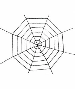 Sunstar Black Tinsel Spider Web