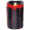Sunstar Decor 2 Piece Black Blood Dripping Candles