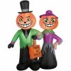 Sunstar 4ft Inflatable Halloween Pumpkin Head Couple