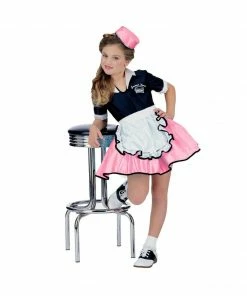 Exclusive Kids Costumes Pink Child 50s Car Hop Girl Costume